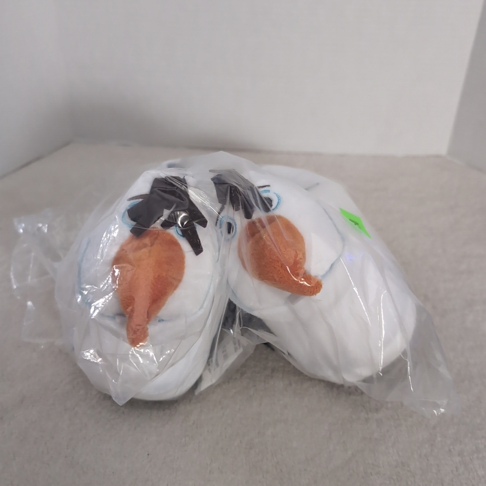 Frozen OLAF SNOWMAN Plush Slippers House Shoes KIDS size 3 ~ NEW! Disney Store